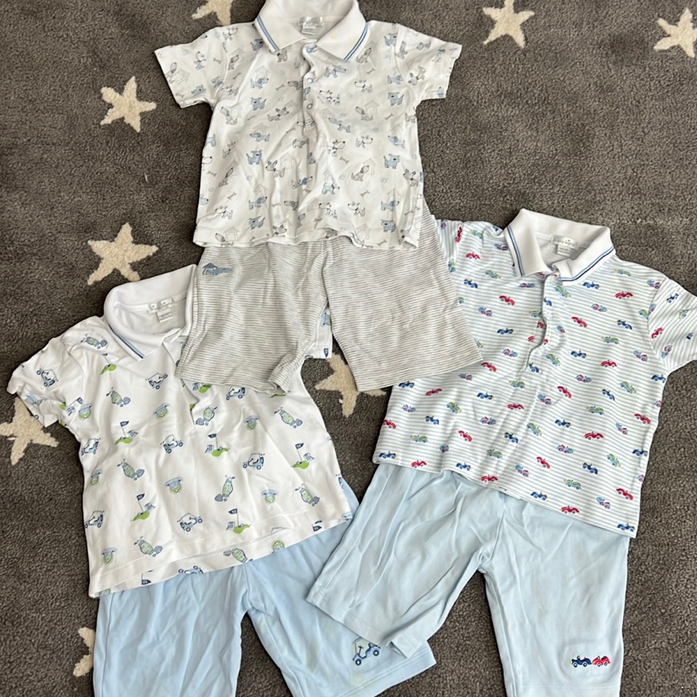 3 Kissy Kissy 18-24 month short sets